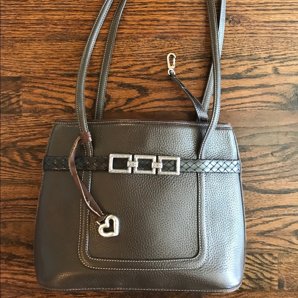 Brighton Chocolate Pebbled Handbag